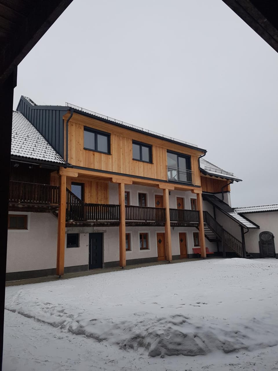 Property building, Day, Winter