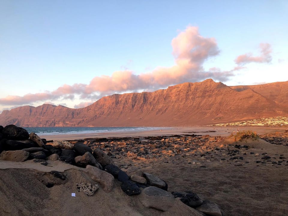 Natural landscape, Beach, Sunset