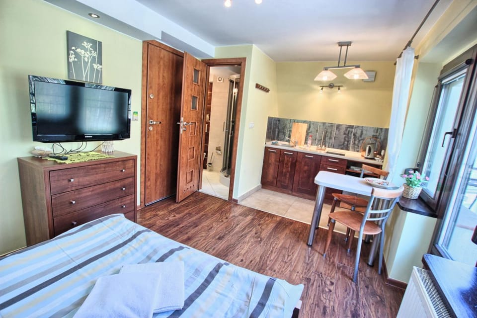 Kitchen or kitchenette, Dining area, Bedroom