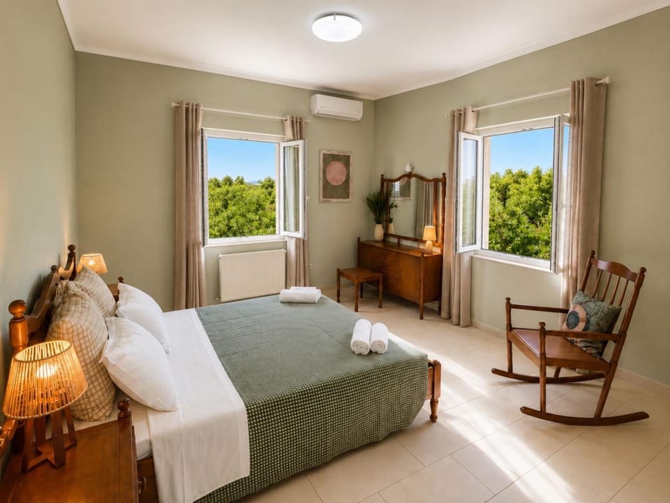 Bed, Bedroom, air conditioner