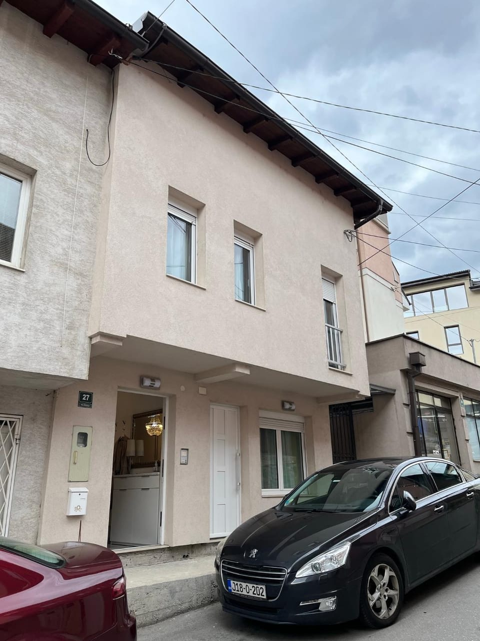Facade/entrance, Parking