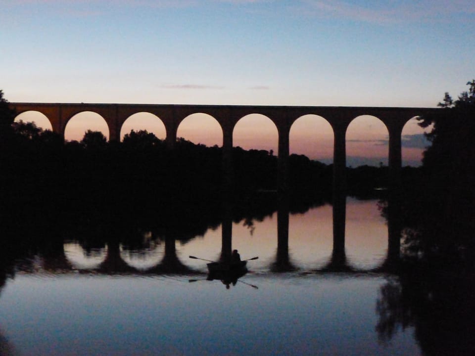 Nearby landmark, Natural landscape, Sunset