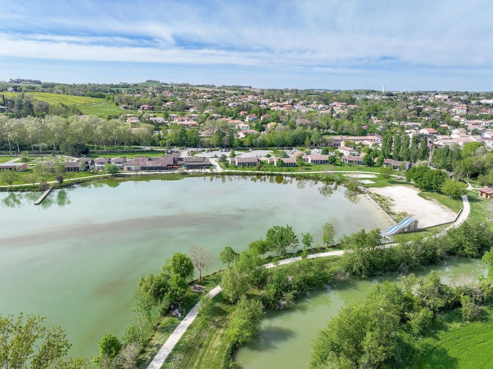 Natural landscape, Bird's eye view, Lake view