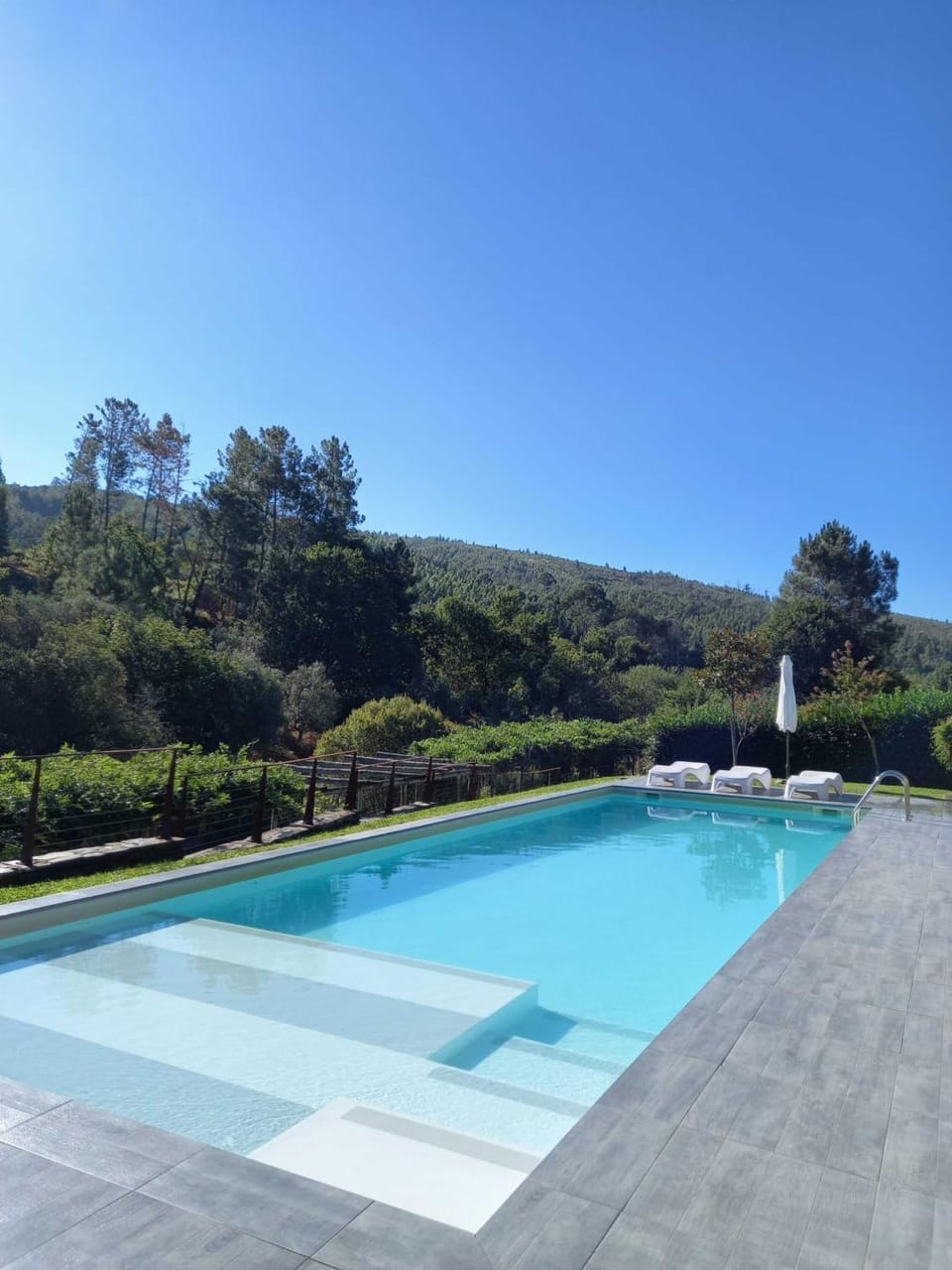 Natural landscape, Pool view, Swimming pool