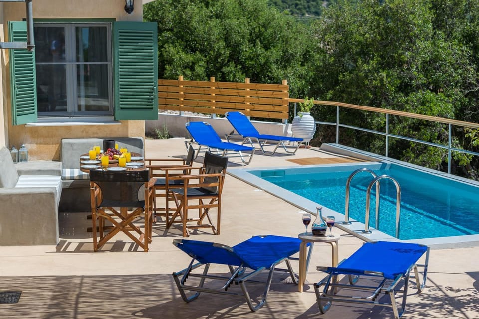 Patio, Pool view