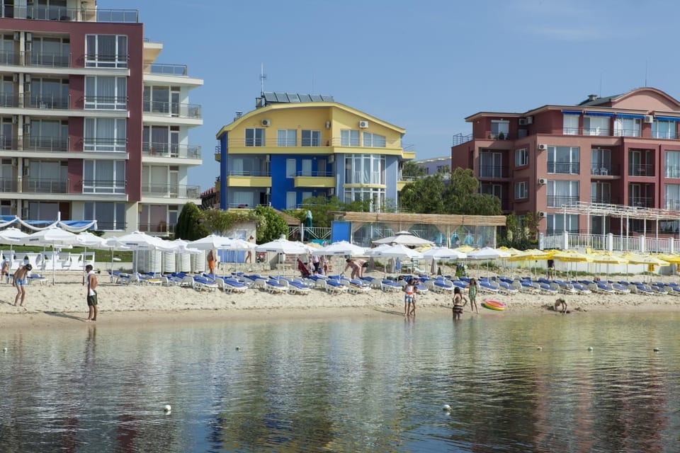 Property building, Garden, Beach