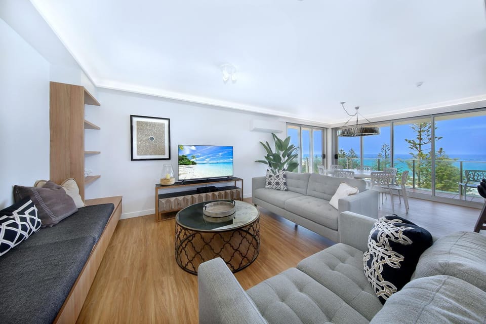 Living room, Seating area, Sea view