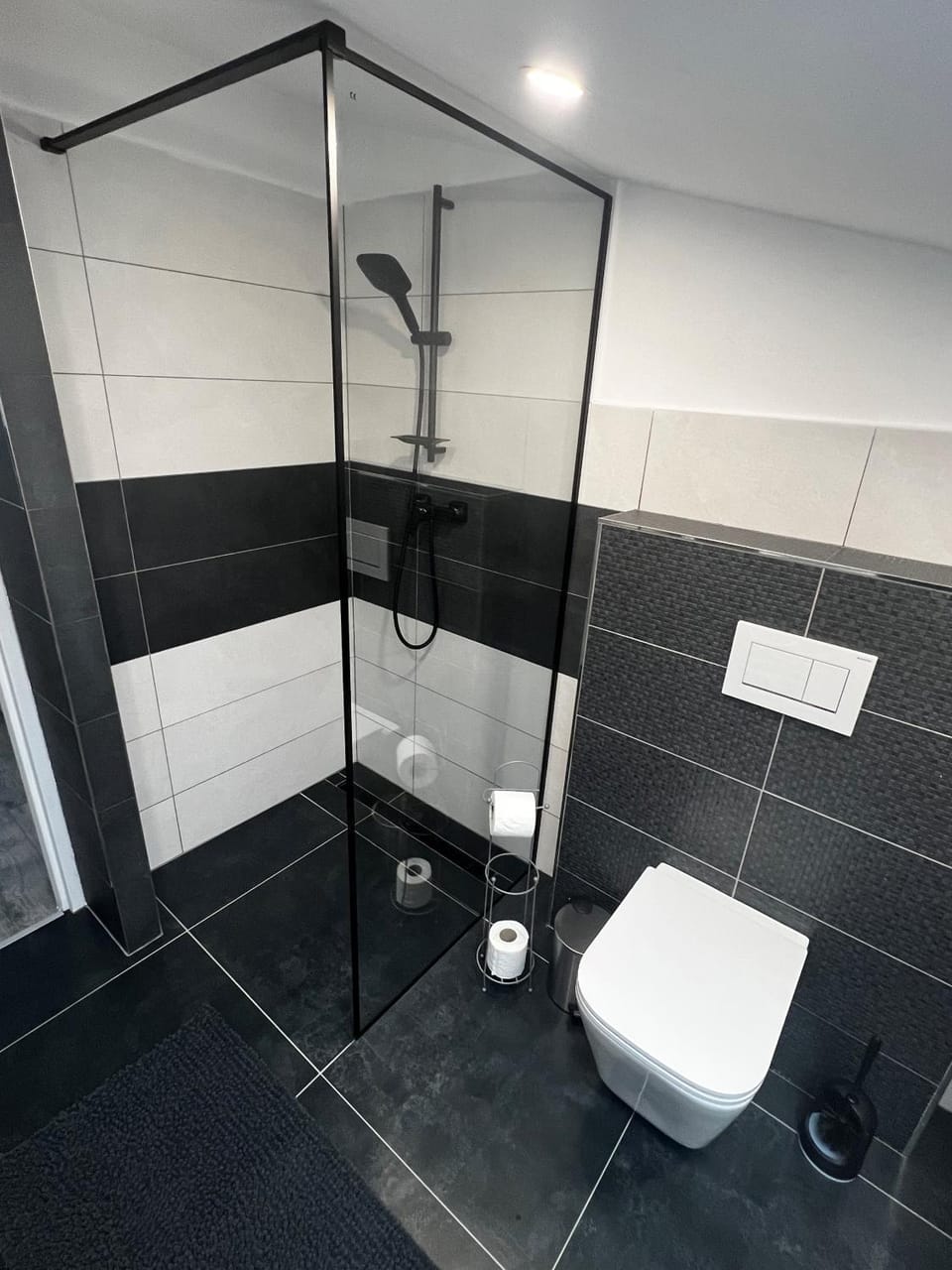 Shower, Toilet, Bathroom, towels
