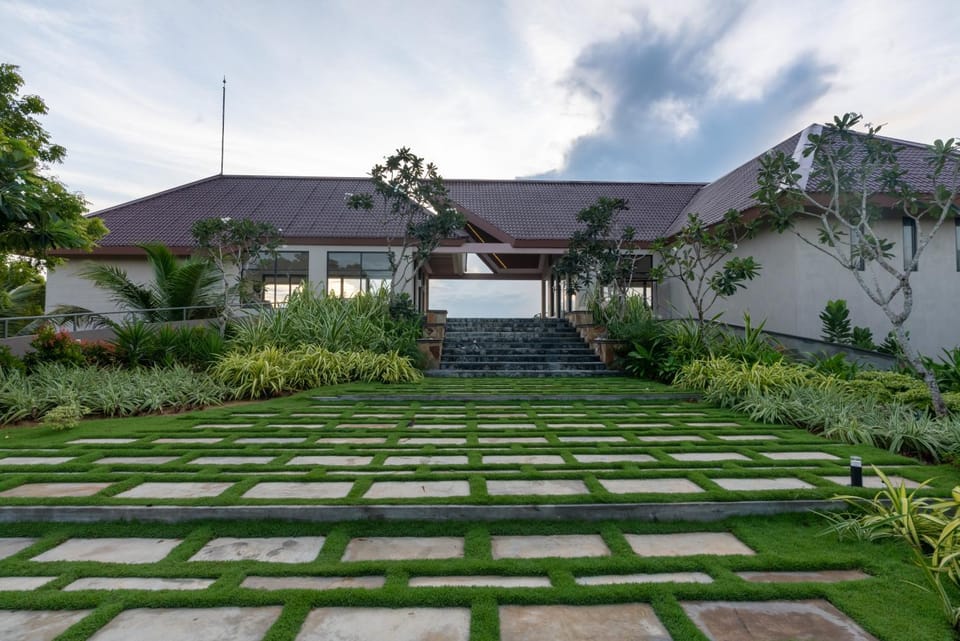 Property building, Garden view