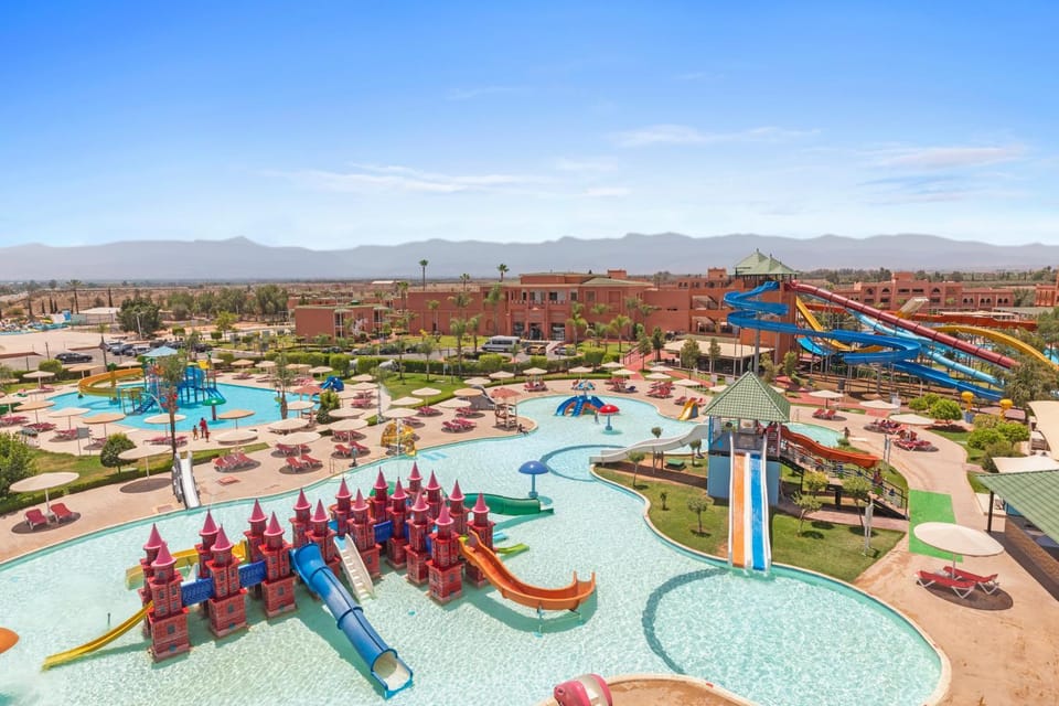 Natural landscape, Aqua park, Pool view, Swimming pool
