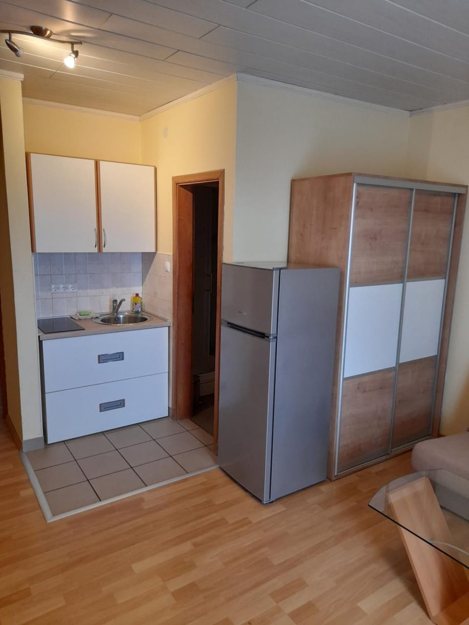 Kitchen or kitchenette, wardrobe