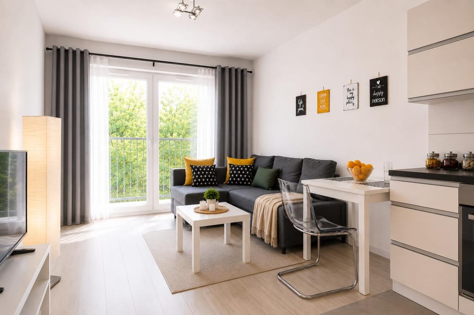 TV and multimedia, View (from property/room), Kitchen or kitchenette, Living room