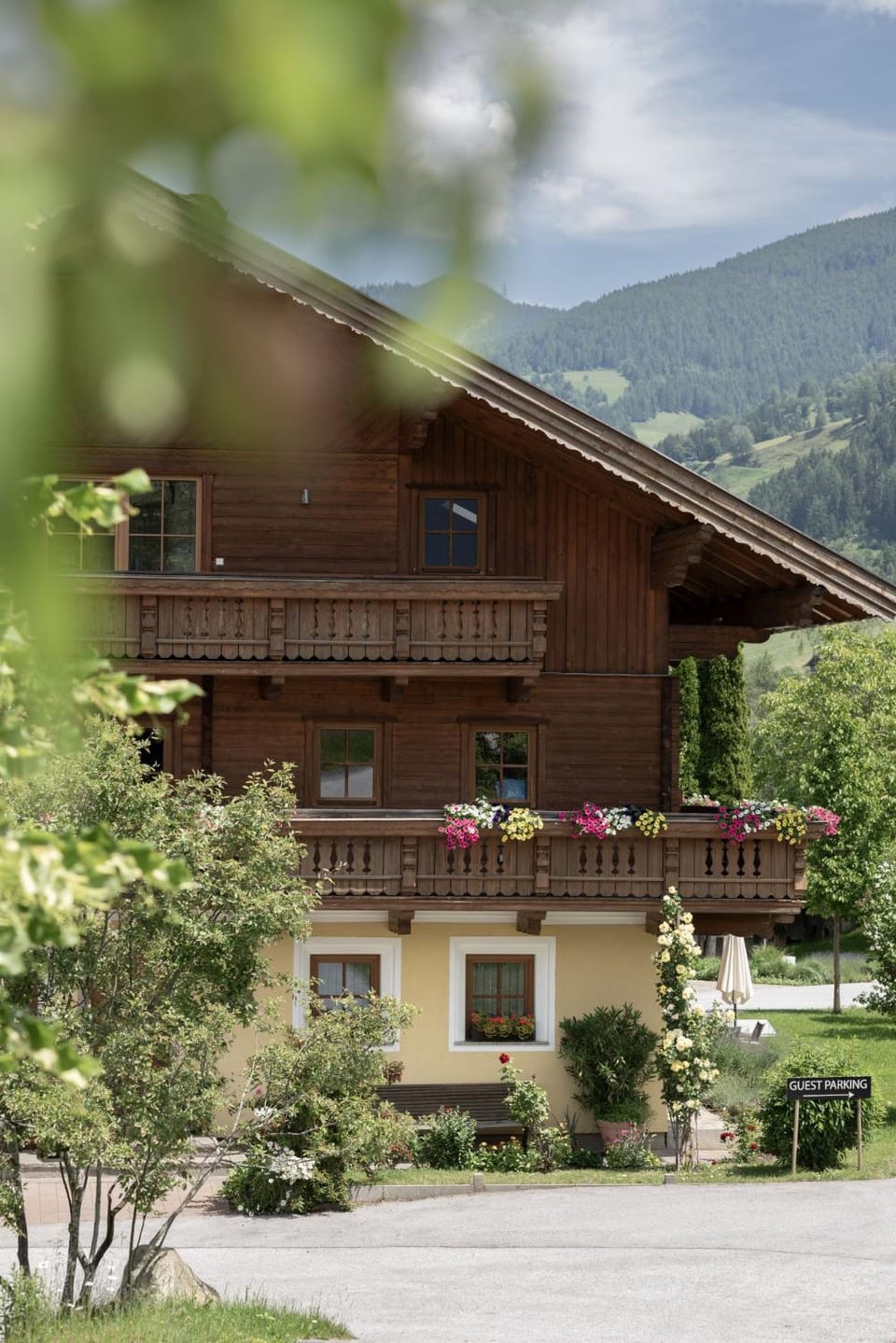 Property building, Natural landscape, Garden view, Mountain view