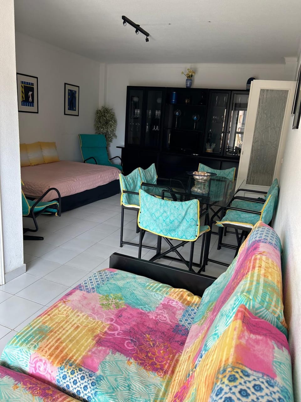 Property building, Living room, Bedroom