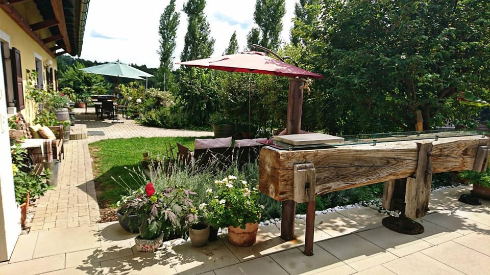 Patio, Day, Garden, Dining area, Garden view