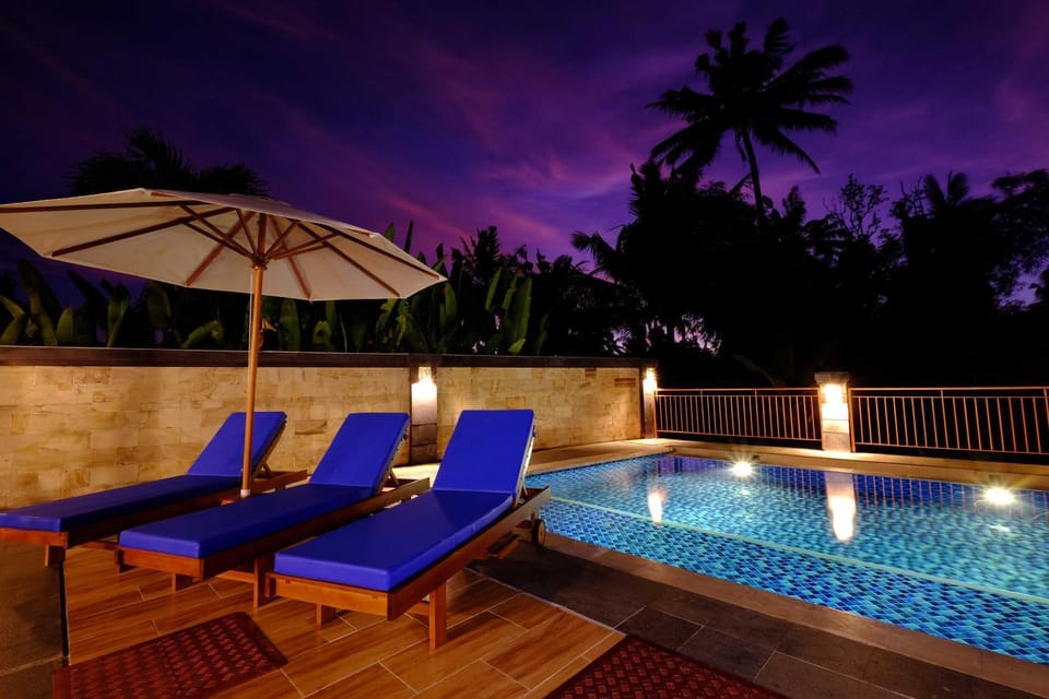 Night, Other, Swimming pool