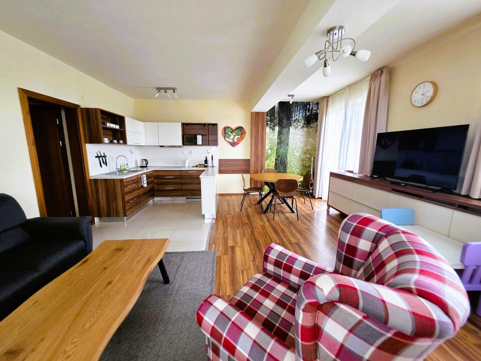 Kitchen or kitchenette, Living room
