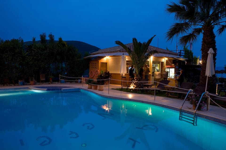 Night, Swimming pool, Swimming pool