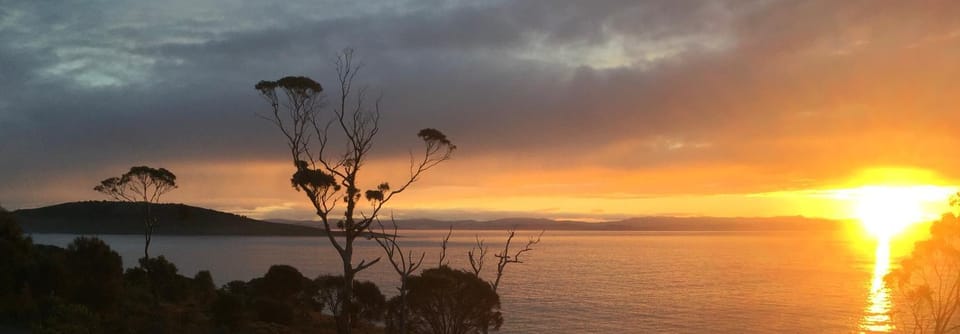 Natural landscape, Winter, Sunset