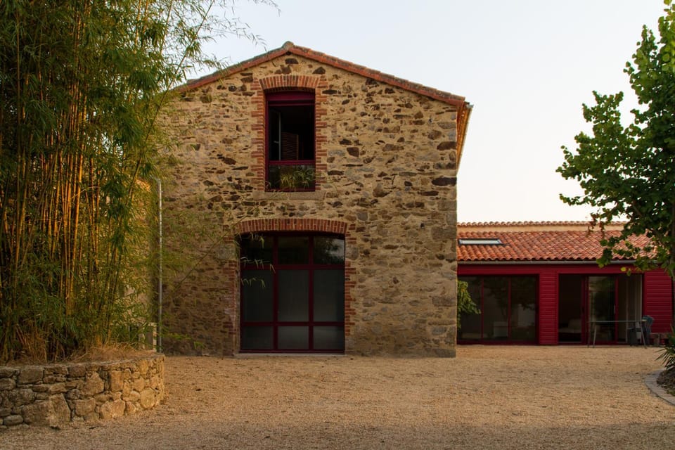Facade/entrance, On site, Sunset