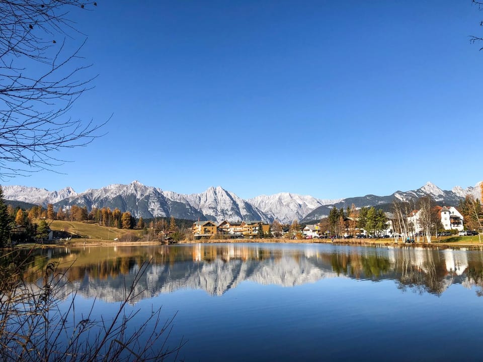 Property building, Natural landscape, Lake view