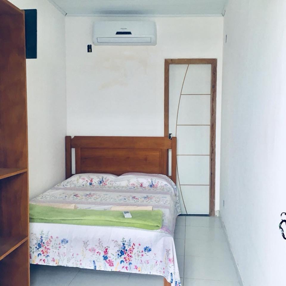 Bed, Bedroom, City view