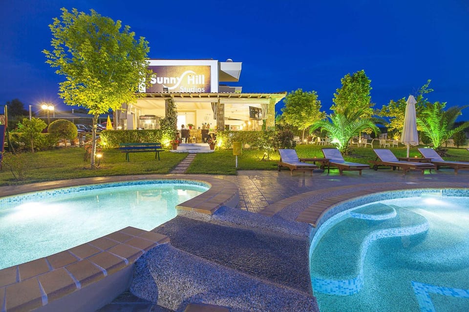 Night, Swimming pool