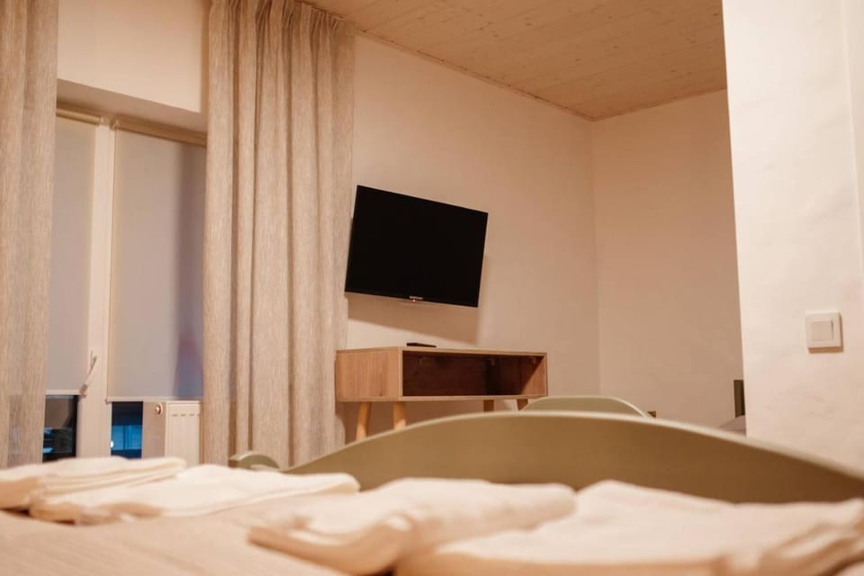 Communal lounge/ TV room, Bed, TV and multimedia, Photo of the whole room, towels