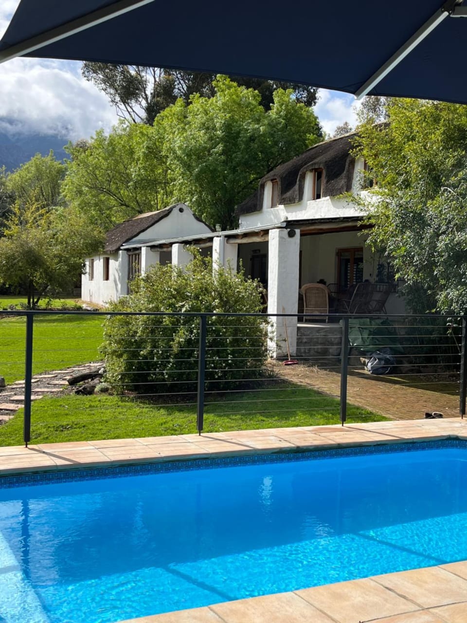 Property building, Natural landscape, Garden, Garden view, Pool view, Swimming pool