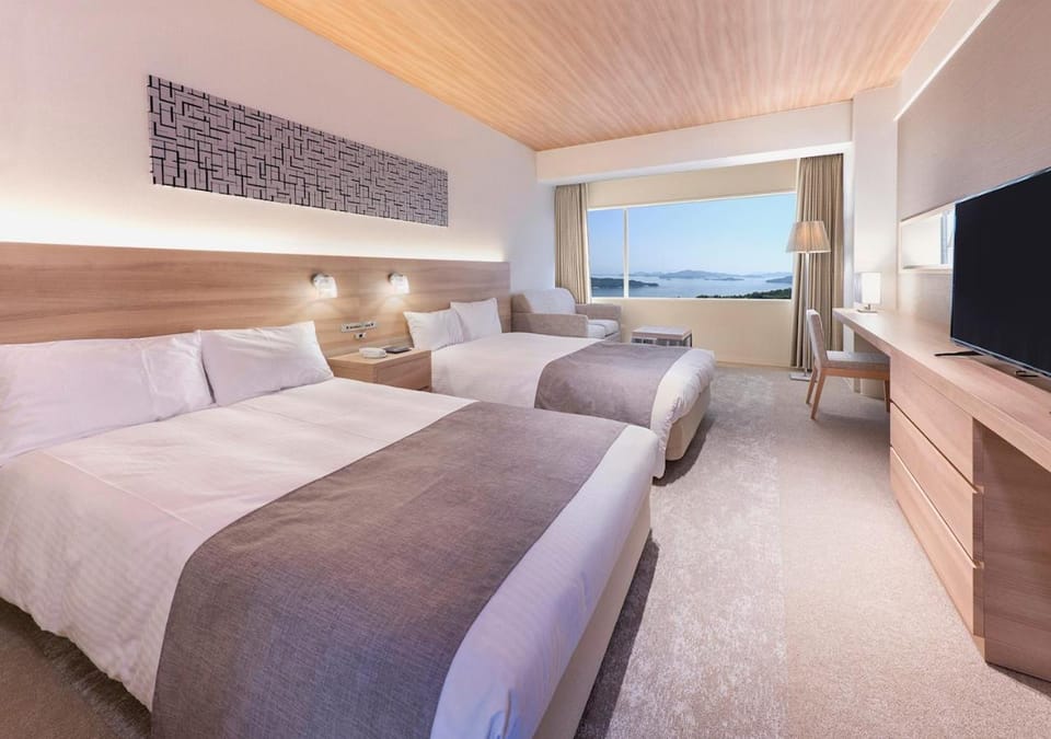 Bed, View (from property/room), Photo of the whole room, Bedroom, Sea view, internet, air conditioner