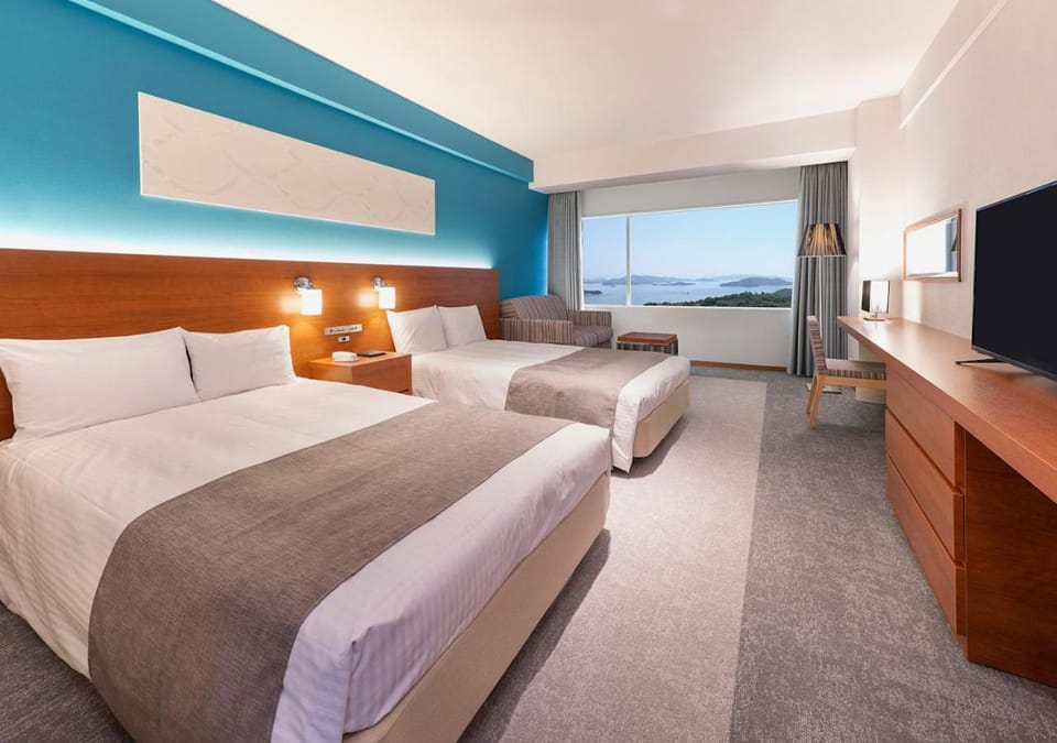 Bed, View (from property/room), Photo of the whole room, Bedroom, Sea view, internet, air conditioner