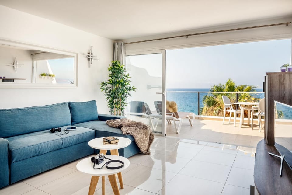 Living room, Seating area, Sea view