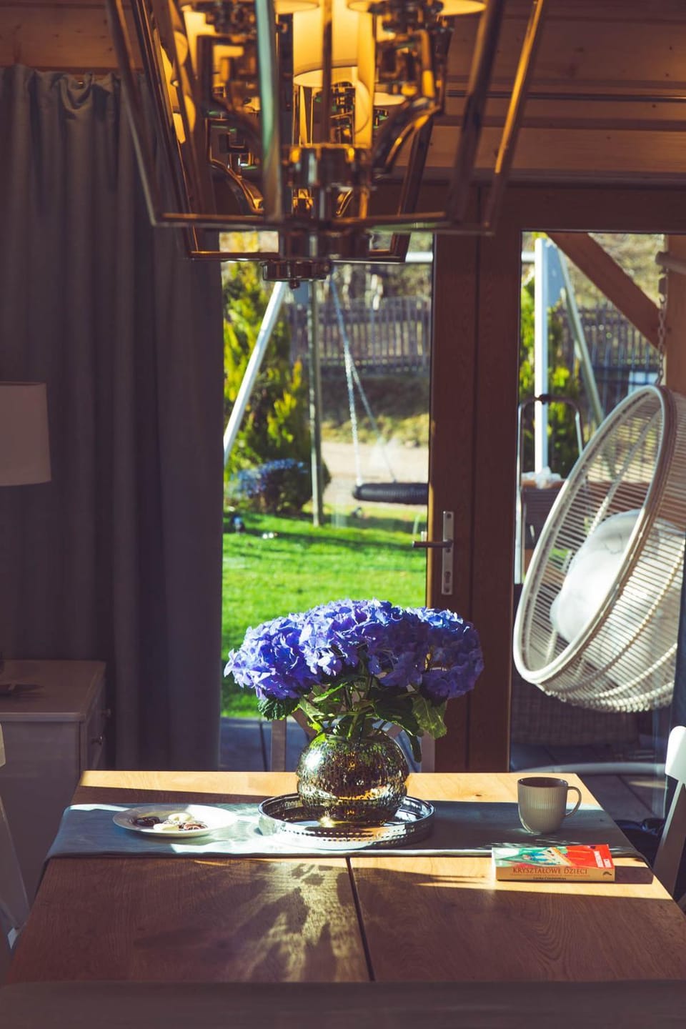 Spring, View (from property/room), Balcony/Terrace, Living room, Dining area, Garden view