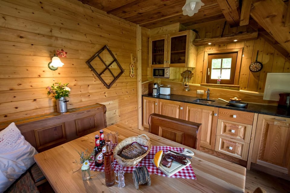 Kitchen or kitchenette, Living room, Seating area