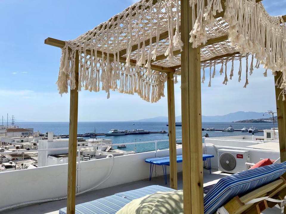Mykonos Panorama with Private Terrace & Sea View House in Mykonos