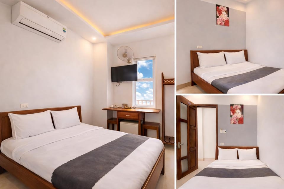 Bed, Photo of the whole room, Bedroom, air conditioner