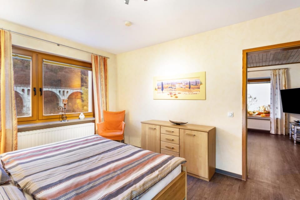 Property building, Living room, Bedroom