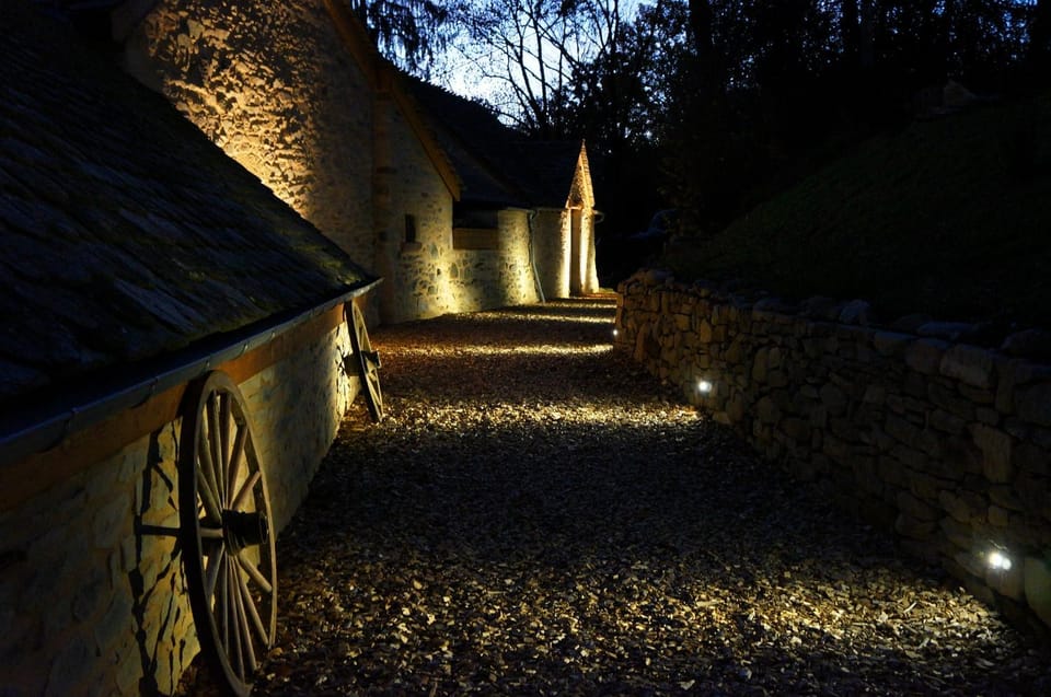 Night, On site, Garden view