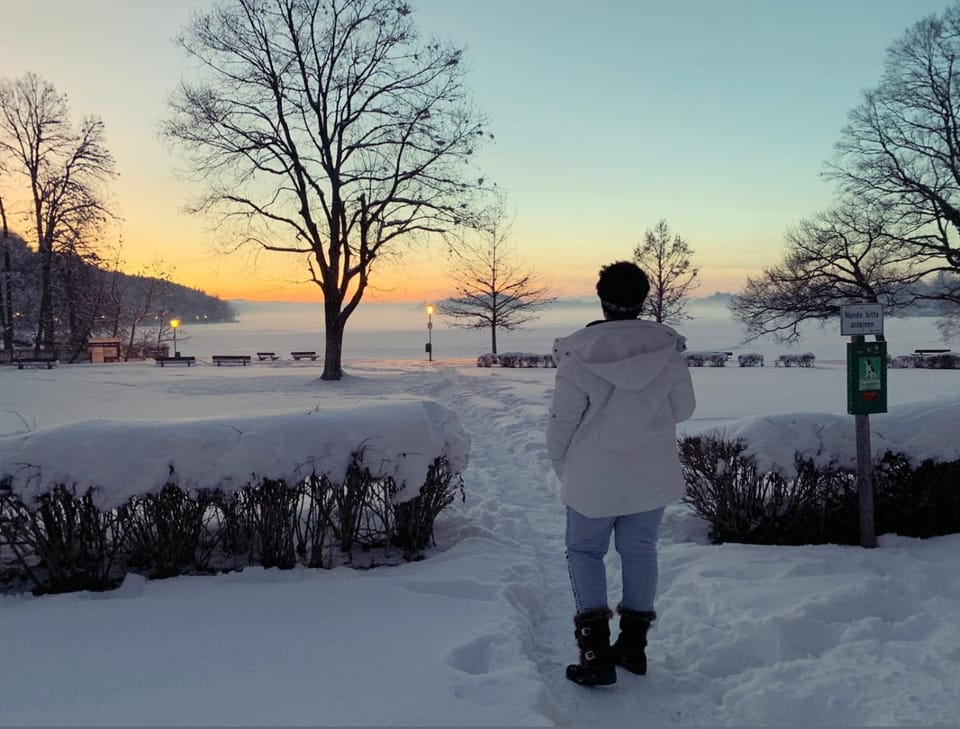 People, Natural landscape, Winter, Guests