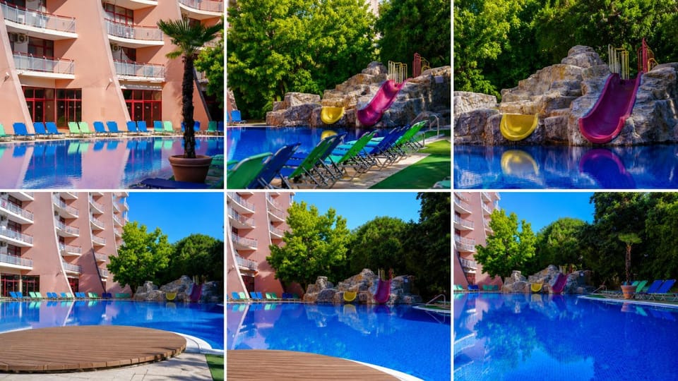 Pool view, Swimming pool, sunbed