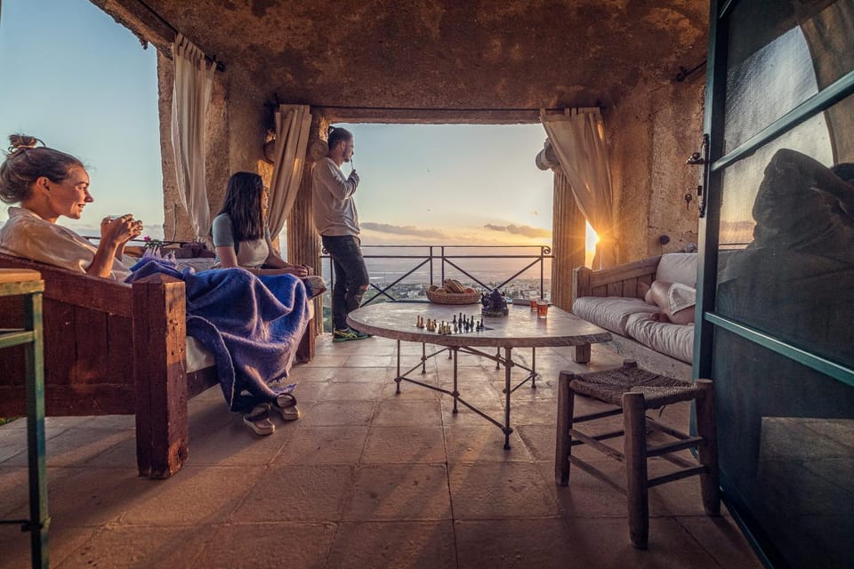 Natural landscape, Balcony/Terrace, Sunset
