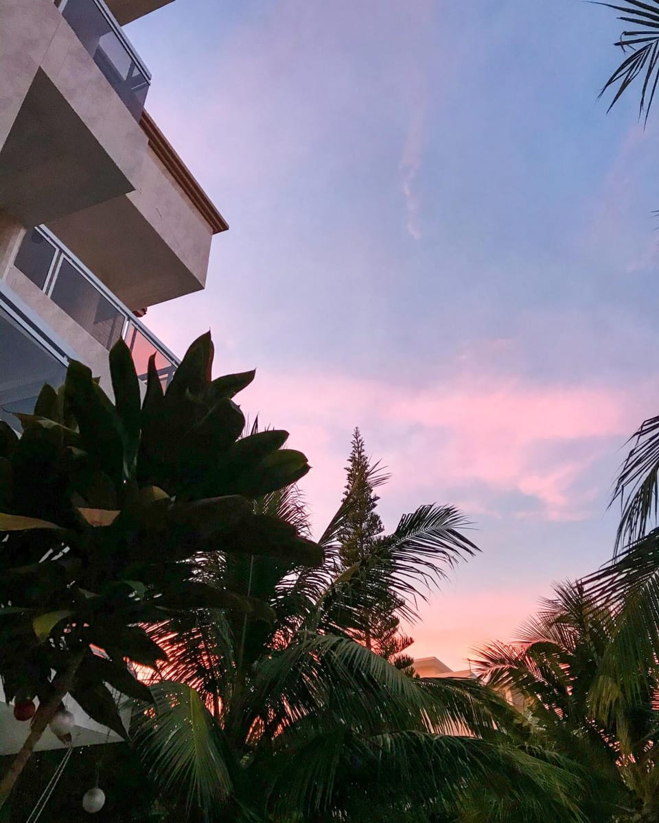 Property building, Sunset