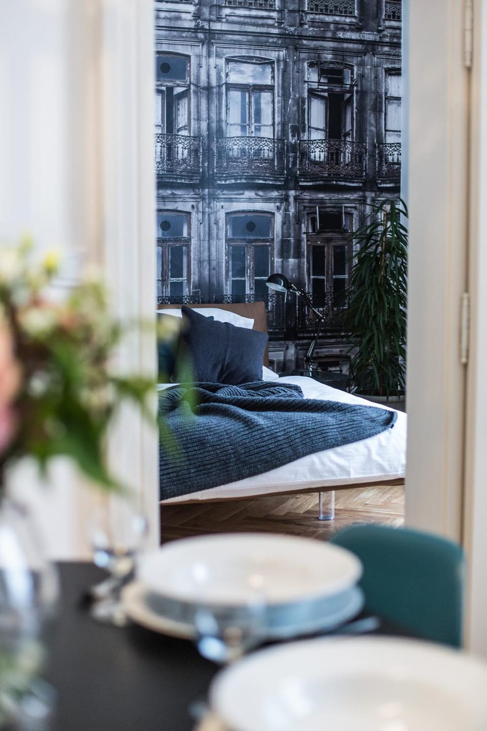Bed, Decorative detail, Bedroom