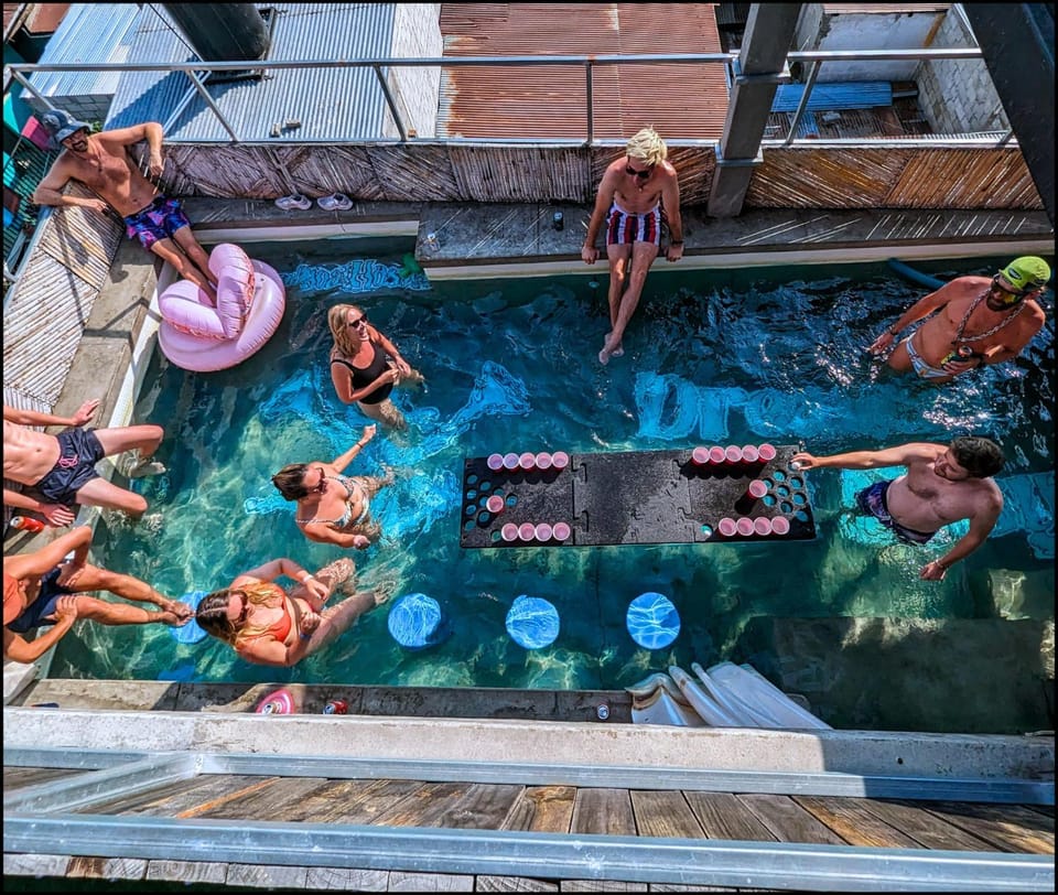 Guests, Pool view, Swimming pool, Entertainment, group of guests