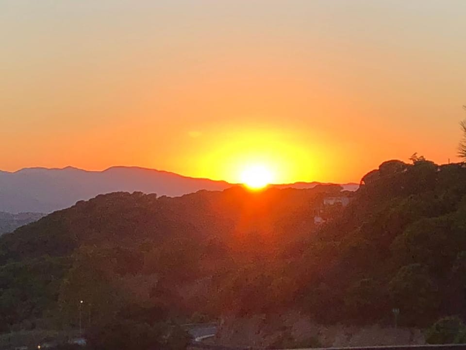 Mountain view, Sunset