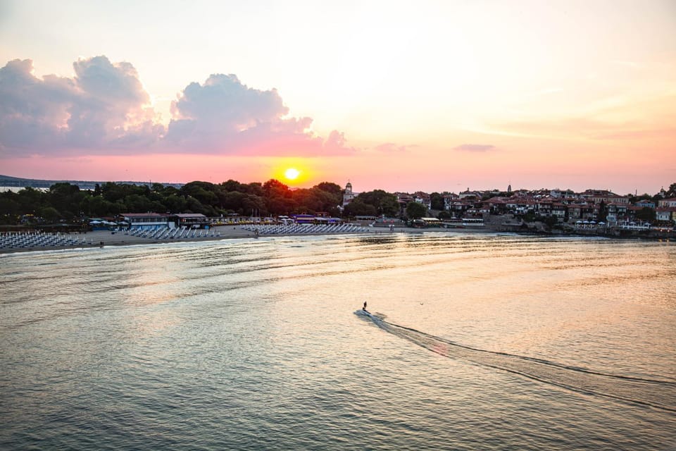 Beach, City view, Sea view, Sunset