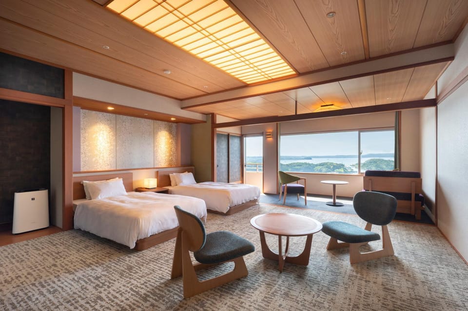 Bed, Natural landscape, View (from property/room), Bedroom, Sea view