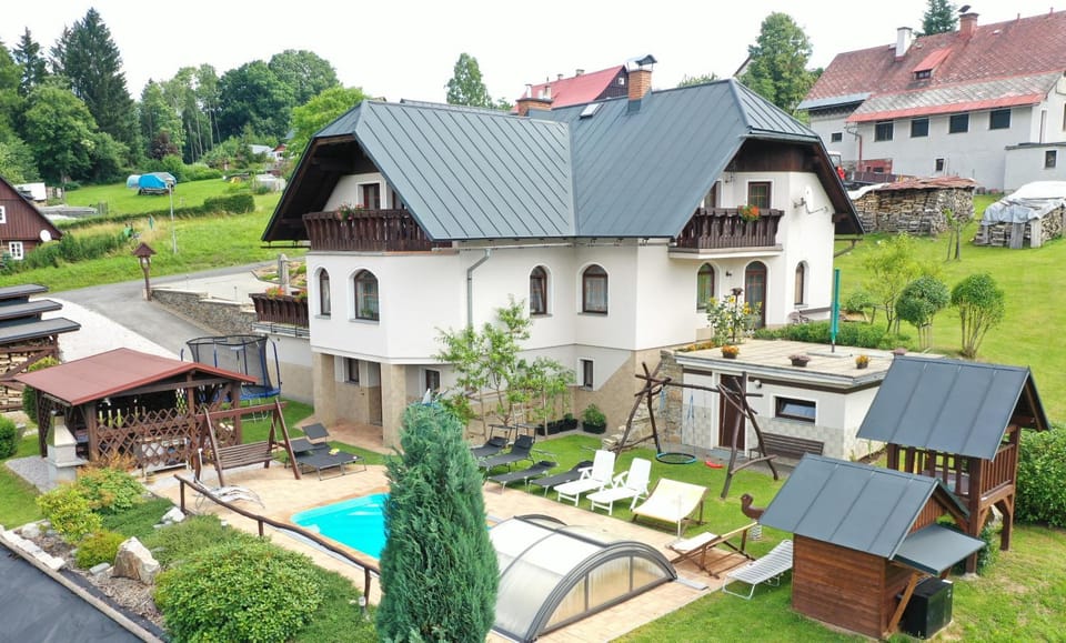 Bird's eye view, Children play ground, Garden, Garden view, Swimming pool