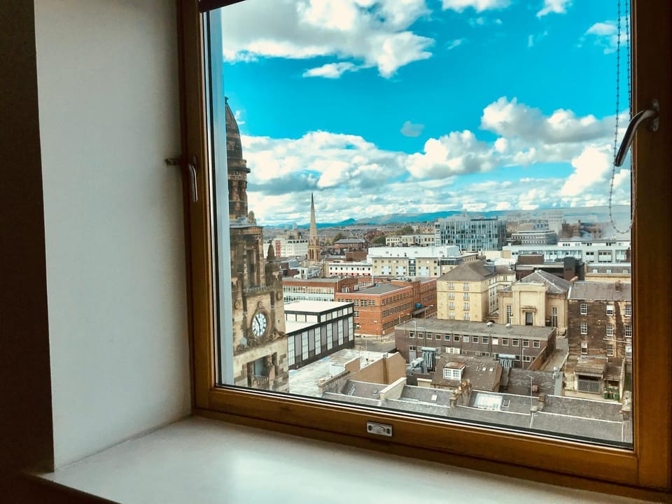 Bird's eye view, Bedroom, City view, City view