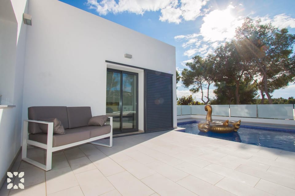 Patio, Day, Natural landscape, View (from property/room), Balcony/Terrace, Living room, Seating area, Pool view, Swimming pool, sunbed